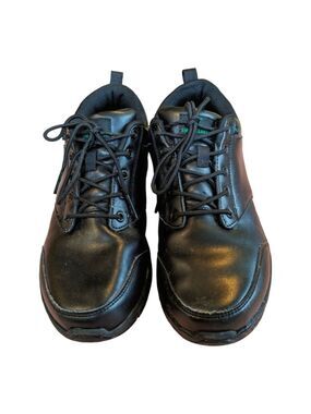 Emeril Lagasse Men's Black Leather Tie Hospitality Shoes Size 9W EUC